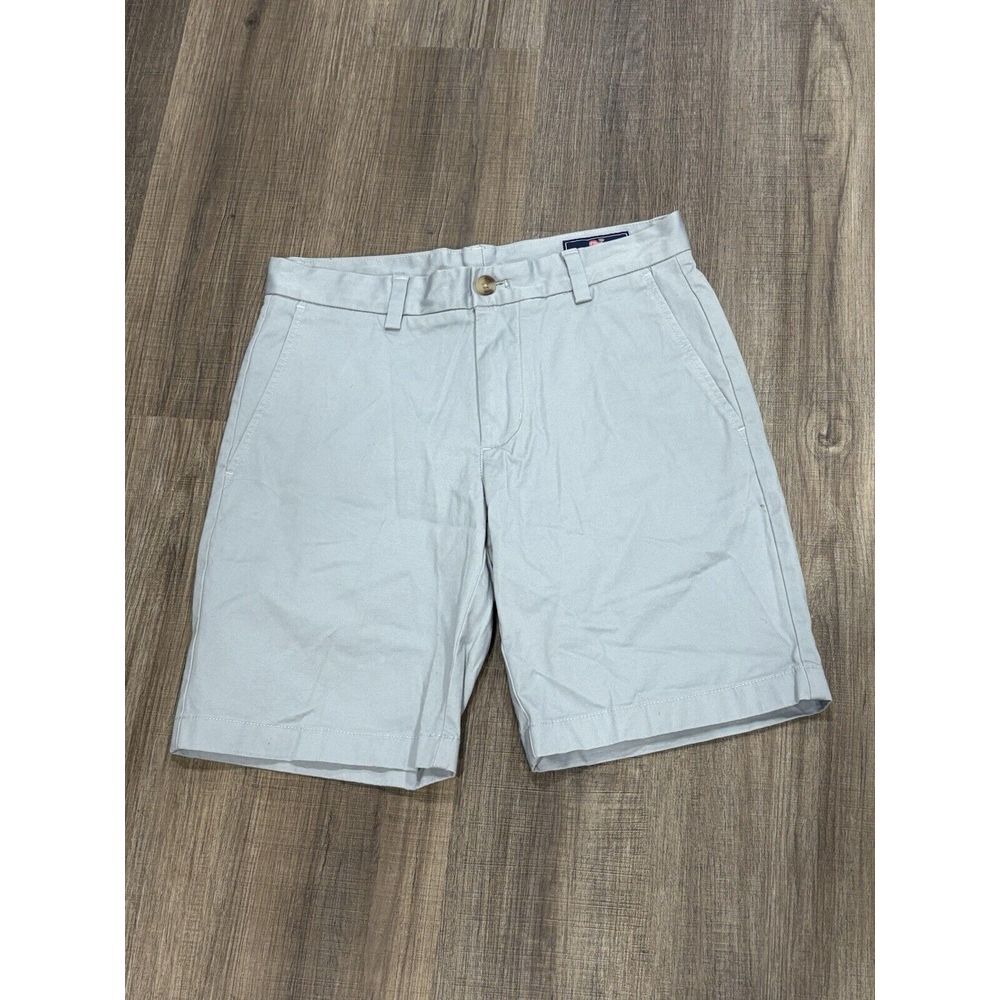 Vineyard Vines Breaker Shorts‎ Mens Size 28 Gray 9" Inseam Cotton Chino